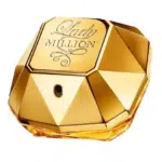 L'Eau de Parfum pour femme Lady Million de Paco Rabanne 30 ml est logée dans un flacon géométrique doré qui ressemble à une pierre précieuse à facettes. Le nom est élégamment gravé sur le dessus en écriture décorative, et le flacon comprend un petit embout de pulvérisation sur le devant. Dakar