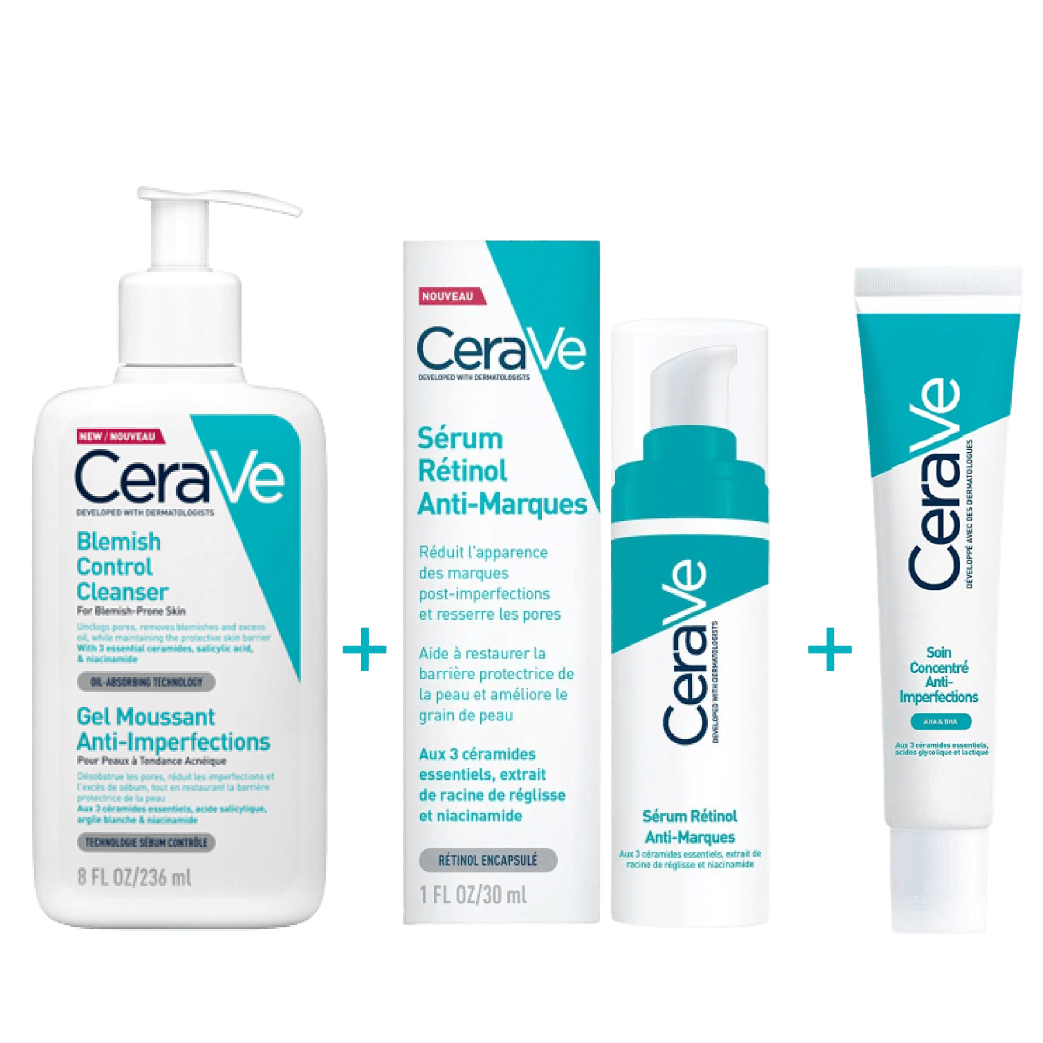 Cerave Gamme Anti-Imperfections, Anti-Marques et Boutons Univers ...
