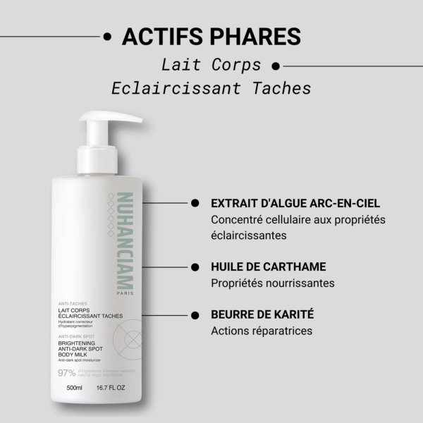 Lait Hydratant Dermaliss – 250 Ml – FPS 50 Anti-taches Noires – Aloe Vera, Menthol