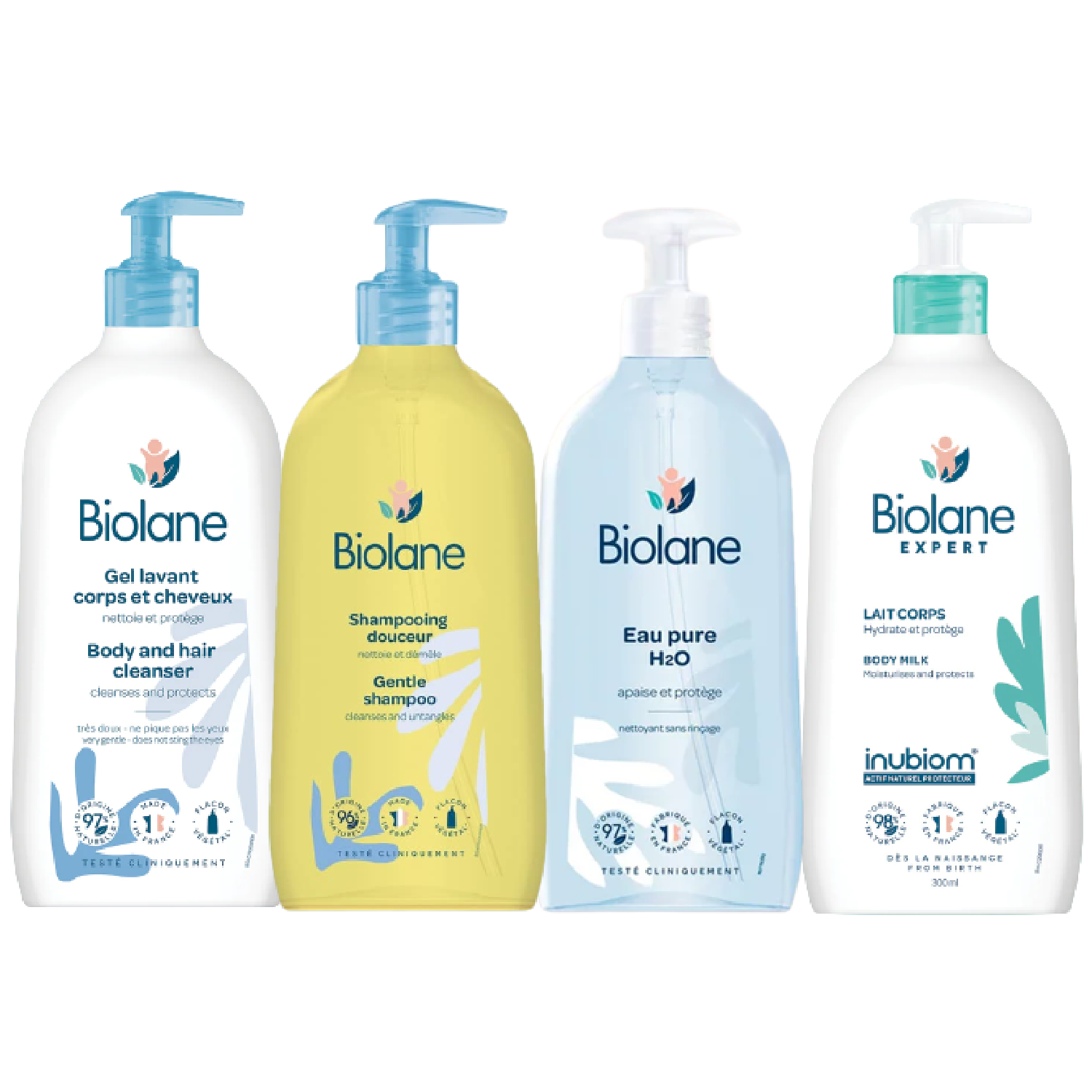 Biolane Bain & Toilette Eau Pure H2O Lotion Nettoyante 350ml