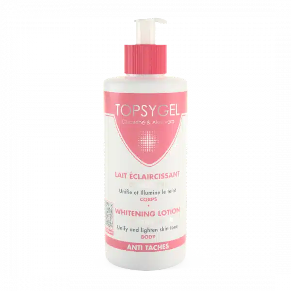 HT26 TOPSYGEL Lait éclaircissant 500 ml Univers Cosmetix Dakar Sénégal