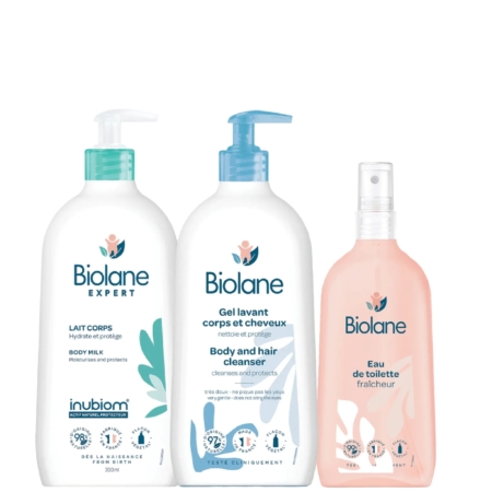 Découvrez Biolane Gamme Fresh Bébé Soins HYDRATATION + Tétine OFFERT, qui comprend des soins hydratants essentiels pour bébé dans des flacons au design bleu et vert, ainsi qu'une tétine offerte. Dakar