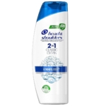 Flacon blanc et bleu de 400 ml de shampooing antipelliculaire Head & Shoulders Classic Clean, portant le logo Classic et des bulles sur l'étiquette. Dakar