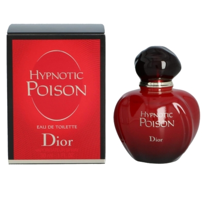 L'Eau de Toilette pour femme DIOR Hypnotic Poison 30 ml est présentée avec élégance dans son coffret rouge et noir assorti, tous deux ornés d'un texte blanc saisissant pour la marque et le nom du produit. Le flacon rouge profond au bouchon noir dégage une allure qui rappelle l'élégance intemporelle de Miss Dior Parfum. Dakar
