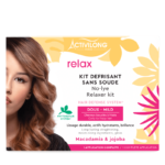 Conditionnement du Kit Activilong Défrisant sans soudure RELAX - DOUX pour cheveux bouclés à crépus à la macadamia et au jojoba assure une qualité irréprochable