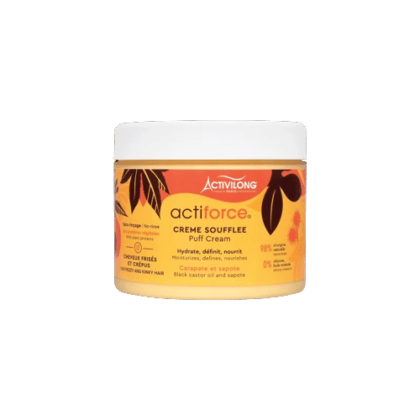 Un pot d'Activilong Crème Soufflée Actiforce 300 ml à l'huile de ricin noire et à la sapote