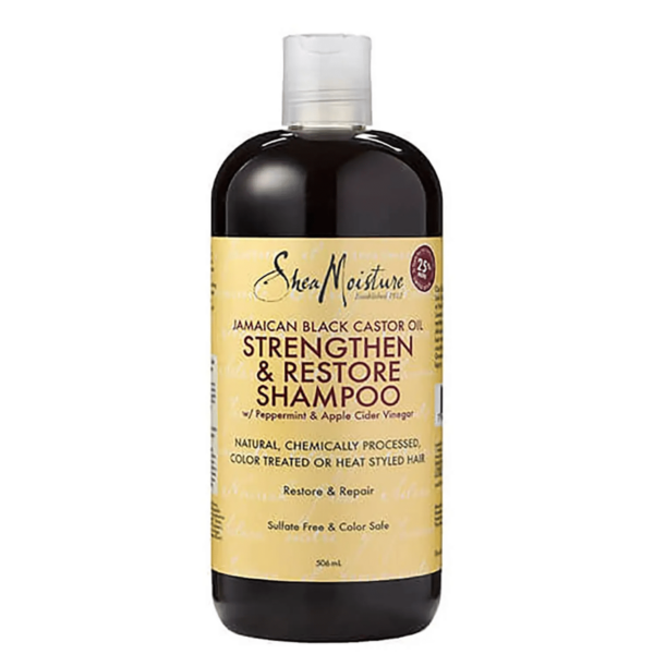 Shea Moisture Shampoing Stimulant & Réparateur Intense à L'huile de Ricin Noir de Jamaïque 473ml