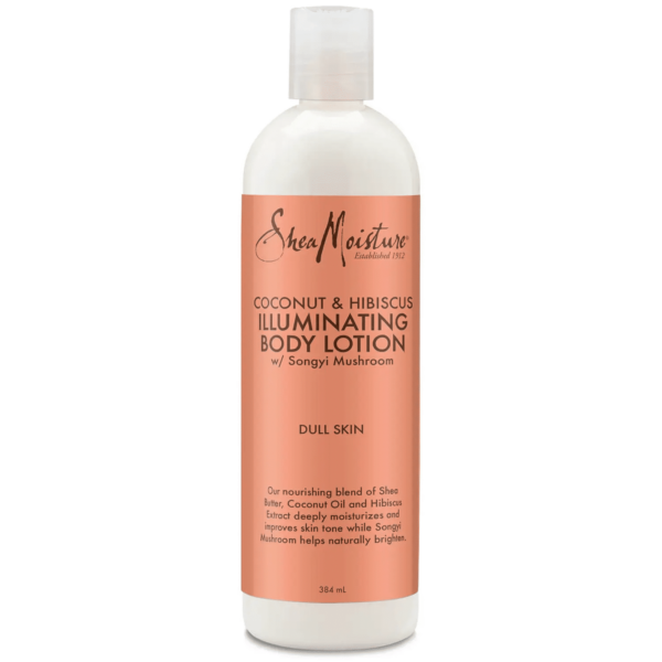 Shea Moisture Lotion Illuminatrice pour le Corps à la Noix de Coco et à l'Hibiscus 384 ml