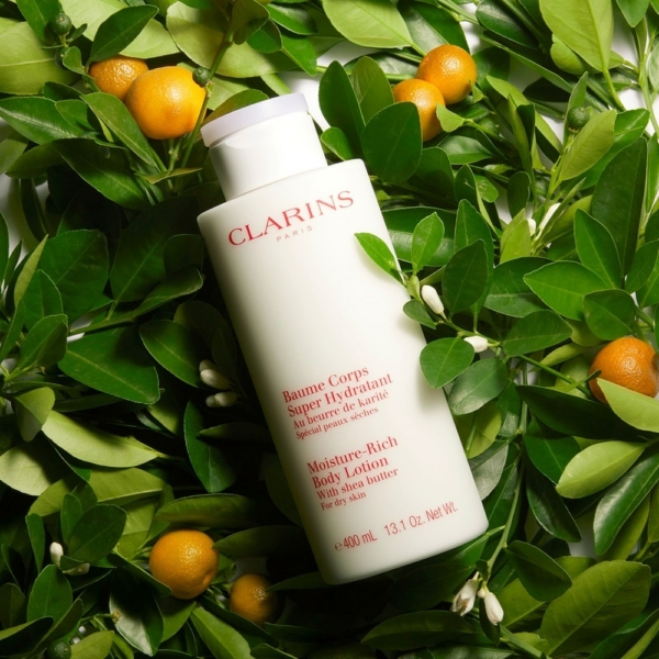 Clarins Baume Corps Super Hydratant Au beurre de karité Soin corps  soin hydratant 400ml – Image 3