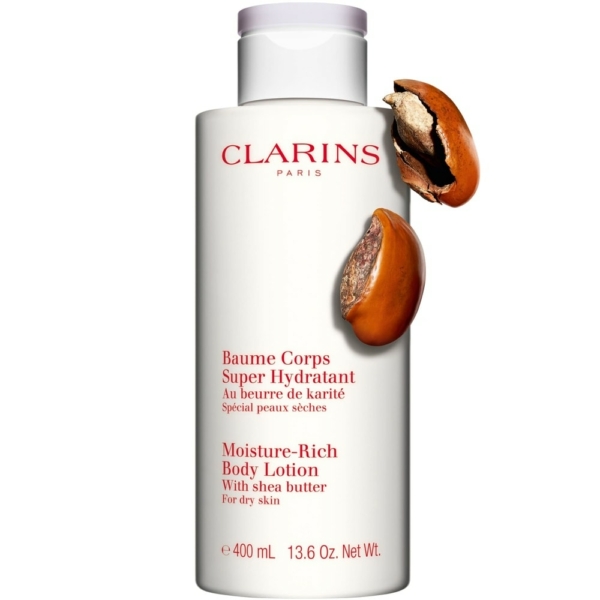 Clarins Baume Corps Super Hydratant Au beurre de karité Soin corps  soin hydratant 400ml – Image 5