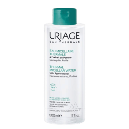 Uriage Eau Micellaire Thermale Visage et Yeux Peaux Mixtes à Grasses 500ml