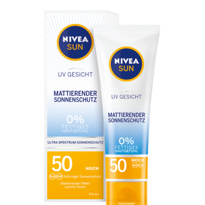 NIVEA  CRÈME UV VISAGE SOLAIRE ANTI-BRILLANCE FPS 50- 50ML