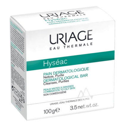 Uriage HYSEAC Pain Dermatologique Visage et Corps Peaux Mixtes à Grasses 100g
