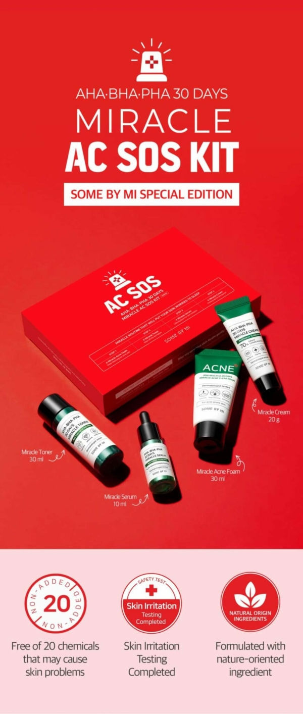 SOME BY MI AHA-BHA-PHA 30 Days Miracle Acné SOS Kit Anti Boutons – Image 2