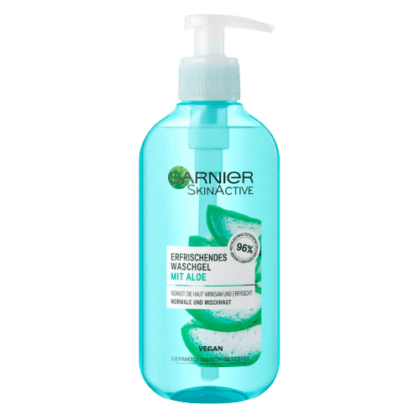 Garnier Gel nettoyant végétal rafraîchissant à l'Extrait d'Aloe 200ml