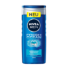 Le gel douche NIVEA MEN Gel douche homme Fresh Ocean 250 ml est présenté dans un emballage bleu avec un élégant bouchon argenté. Il contient des minéraux marins pour prendre soin du corps, du visage et des cheveux, et l'étiquette « NEU » le signale comme une nouvelle offre de produit. Le flacon offre un nettoyage rafraîchissant dans un format de 250 ml. Dakar