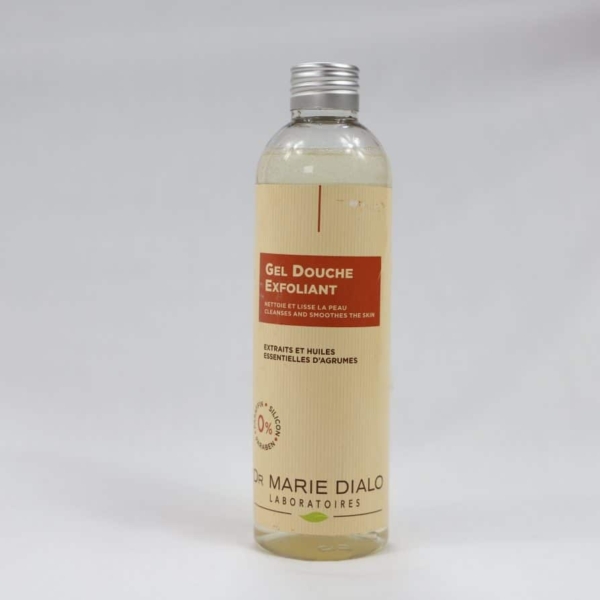 Dr Marie Diallo Laboratoires Le gel douche exfoliant Et Lissant Aux Extrait et Huile Essenteilles D'agrumes  250 ml