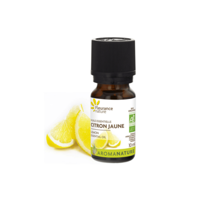 Fleurance Nature Huile Essentielle de Citron Jaune Bio 10ml