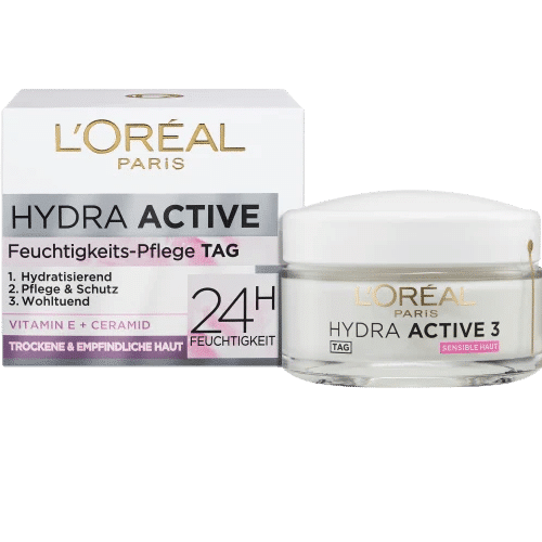 L’Oréal Paris Crème de jour Hydra Active 3 peaux sèches et sensibles 50 ml