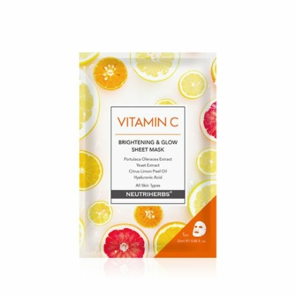 Neutriherbs Vitamine C Masque Feuille Éclaircissant Et Éclat  1 Masque