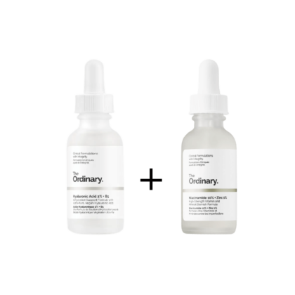 The Ordinary Pack Contre Irritations Ou Assèchement De La Peau (Niacinamide+Acide Hyaluronic - Peau Mixte à Grasse )