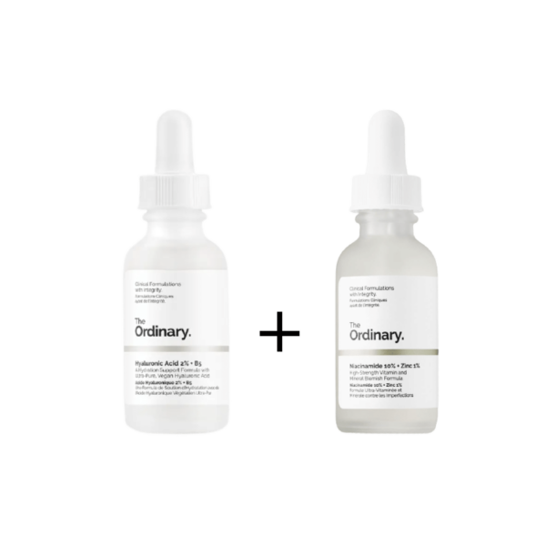 The Ordinary Pack Contre Irritations Ou Assèchement De La Peau (Niacinamide+Acide Hyaluronic - Peau Mixte à Grasse )