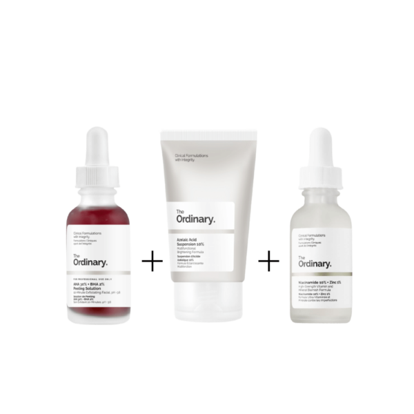 The Ordinary Pack Anti-Boutons Et Tâches ( Niacinamide+Peeling+Azelaic -peau à tendance acnéique)