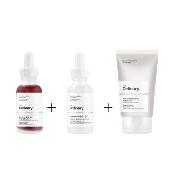 The Ordinary Pack Hydratation Anti-Tâches (Peeling+Acide Hyaluronic+Creme)