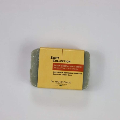 Dr Marie Diallo Laboratoires Le savon végétal anti-sébum  150g : Anti-brillance & Anti- Pores Dilatés
