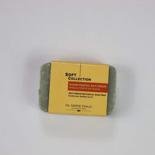Dr Marie Diallo Laboratoires Le savon végétal anti-sébum  150g : Anti-brillance & Anti- Pores Dilatés