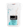 Le maxi pack Disque de coton Ebelin, contenant 50 pièces, présente un design élégant blanc et bleu sarcelle avec des accents noirs et présente des touches d'aquarelle, évoquant l'esprit rafraîchissant de la culture et de l'énergie vibrantes de Dakar. Dakar