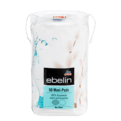 Le maxi pack Disque de coton Ebelin, contenant 50 pièces, présente un design élégant blanc et bleu sarcelle avec des accents noirs et présente des touches d'aquarelle, évoquant l'esprit rafraîchissant de la culture et de l'énergie vibrantes de Dakar. Dakar