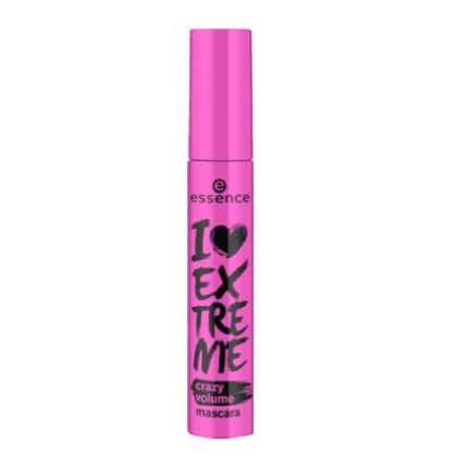 Un tube rose vif de Mascara Noir Essence Cosmetics, étiqueté « I love Extrême crazy Volume », arbore un texte noir audacieux et un symbole de cœur. Sa finition brillante capture l'esprit vivant de Dakar, idéal pour sublimer vos cils et les rendre aussi enchanteurs qu'un coucher de soleil au Sénégal. Dakar
