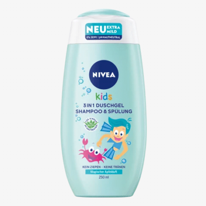 Nivea Kids 2en1 Shower Shampoo senteur de pomme 250 ML