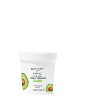 Byphasse  FAMILY FRESH AVOCAT DÉLICE MASQUE CAPILLAIRE CHEVEUX SECS 250ML
