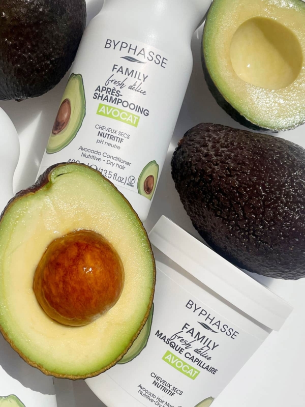 Byphasse  FAMILY FRESH AVOCAT DÉLICE MASQUE CAPILLAIRE CHEVEUX SECS 250ML – Image 3