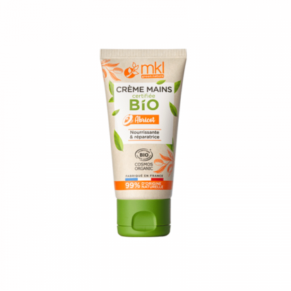 Un tube de MKL Crème mains certifiée BIO Abricot - 50ml