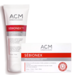 Un tube et une boîte de Acm Laboratoire Duo Soin Anti Boutons Et Point Noirs (Savon + Crème) pour les soins de la peau