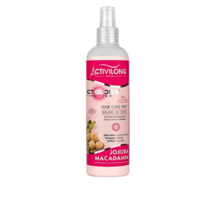 Un flacon d'Activilong Actigloss Brume de Soin Jojoba Macadamia 250 ml