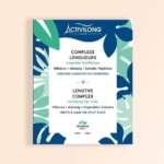 L'emballage des ampoules fortifiantes Activilong Paris Complexe Longueurs (4 x 10 ml) arbore un motif végétal vibrant. Ce produit, décrit en français et en anglais, comprend des ampoules fortifiantes pour cheveux cassants ou fourchus, à base d'hibiscus, de ginseng et d'extraits végétaux. Dakar