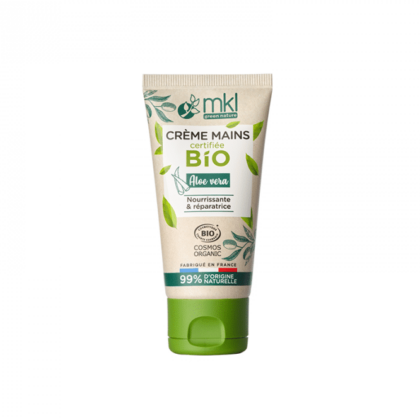 Un tube de MKL Créme Mains Aloé Véra Cértifié Bio - 50ml à l'aloe vera certifié biologique