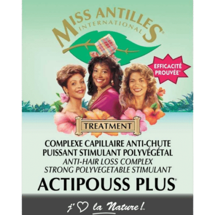 Miss Antilles international Ampoules Actipouss Plus Complexe Capillaire Anti-chute  4x10ml