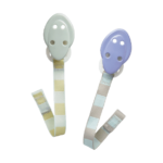 Tommee Tippee Attache sucettes x2 avec rubans rayés multicolores