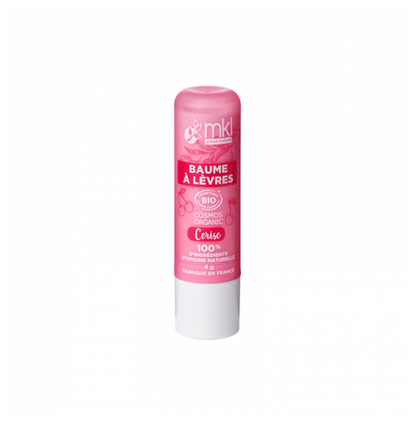 Tube rose de MKL Baume Lèvres certifié BIO - Cerise 4g de la marque "MKL Green Nature"