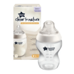 Tommee Tippee Biberon 0 Mois Closer to Nature Transparent 150 ml avec emballage