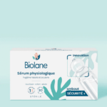 Biolane Sérum physiologique en unidoses Boîte de 30 Unidoses au design bleu sarcelle et blanc