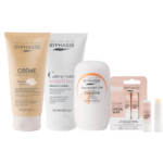 Cinq produits de soins personnels Byphasse les Essentielles du Sac à Main