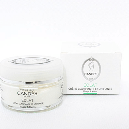 Un pot et une boîte de Candés Crème Clarifiante et Unifiante 50 ml