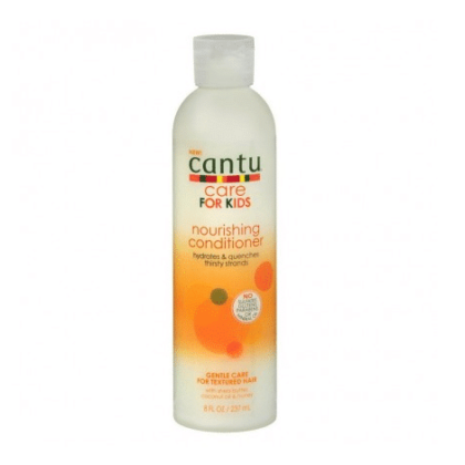 CANTU KIDS Après Shampoing au Karité (Après-Shampooing Nourrissant) - Flacon de 237 ml avec étiquette orange