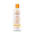 Le flacon blanc du shampooing naturel Cantu « Crème Nettoyante Avec Sulfate » de 400 ml est doté d'un bouchon orange et d'une étiquette sur laquelle figurent les informations sur le produit ainsi que des motifs en spirale sur le devant. Enrichi en beurre de karité, ce shampooing nettoie en douceur tout en nourrissant vos cheveux. Dakar